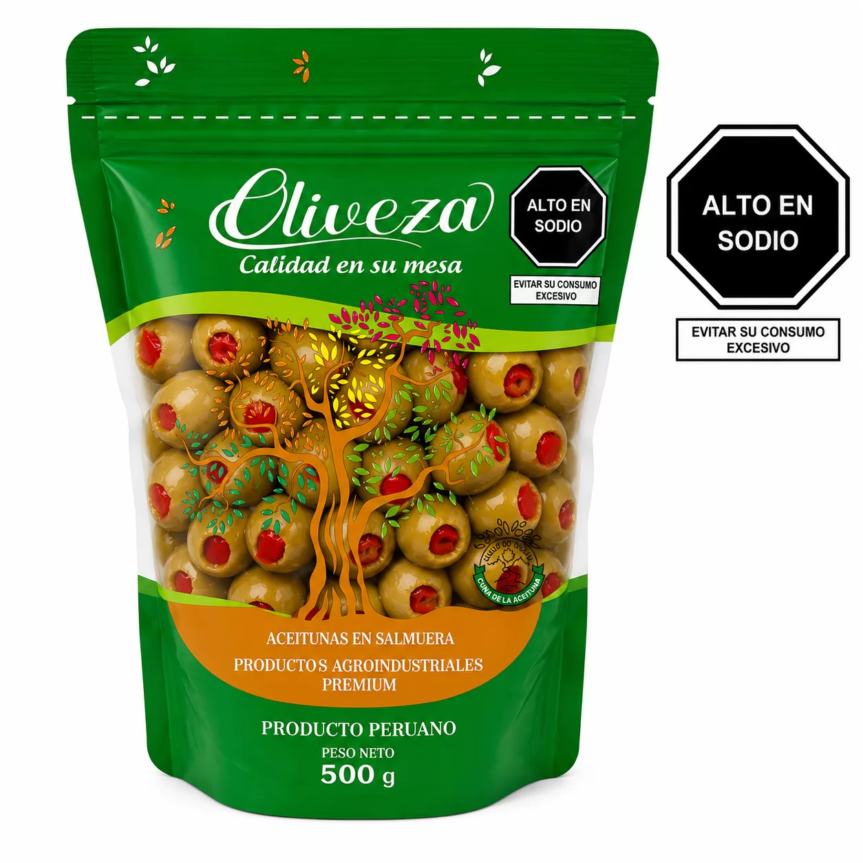 Aceitunas Verdes con relleno de Rocoto