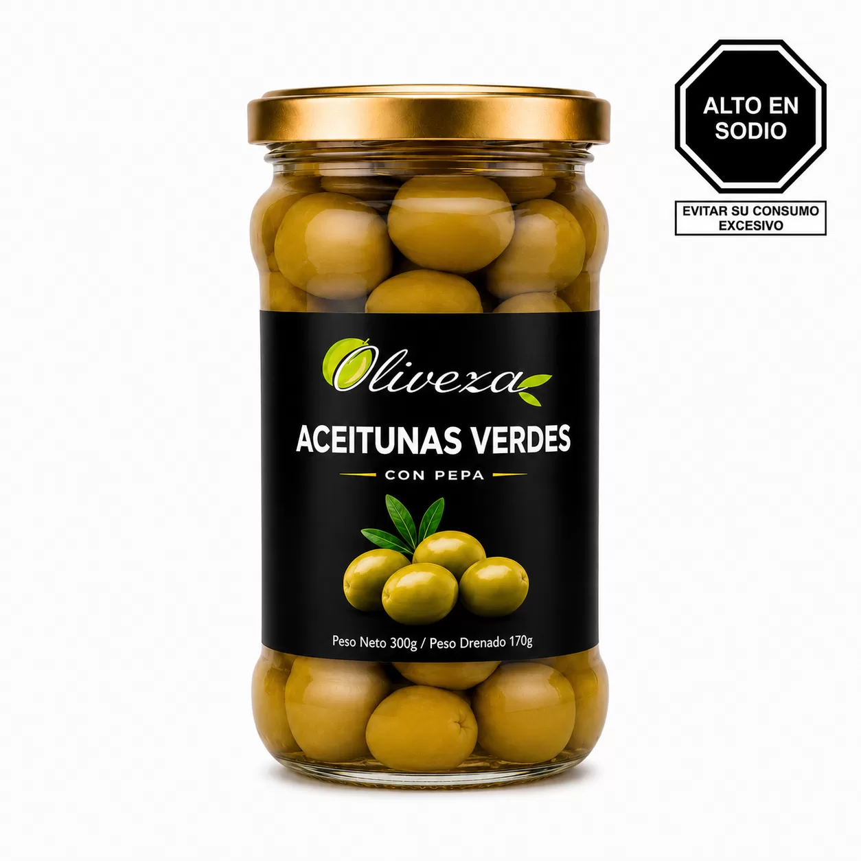 Aceitunas Verdes con pepa