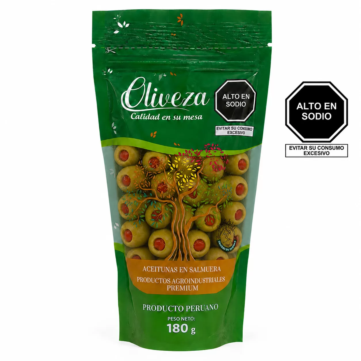 Aceituna Verde con relleno de Rocoto